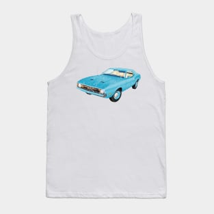 BLUE FORD MUSTANG Tank Top